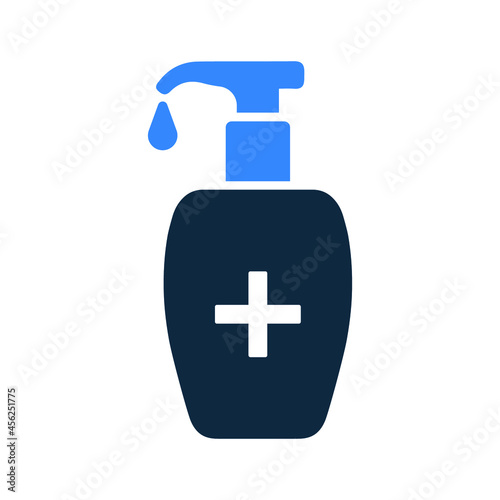 Coronavirus, sanitizer, disposer icon. Simple editable vector design isolated on a white background.