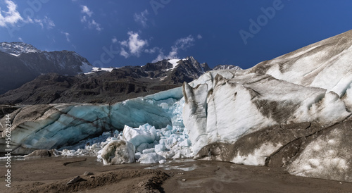 Blick zum Gletschertor des Pasterzengletschers