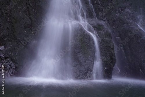 long exposure view of waterfall