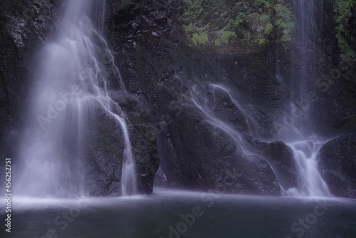 long exposure view of waterfall