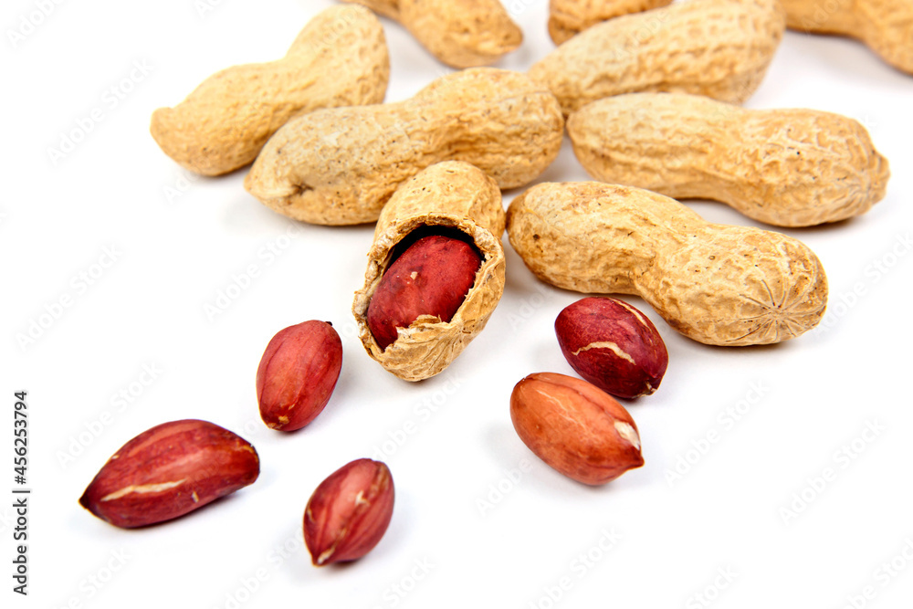Dried peanuts close up Dried peanuts close up