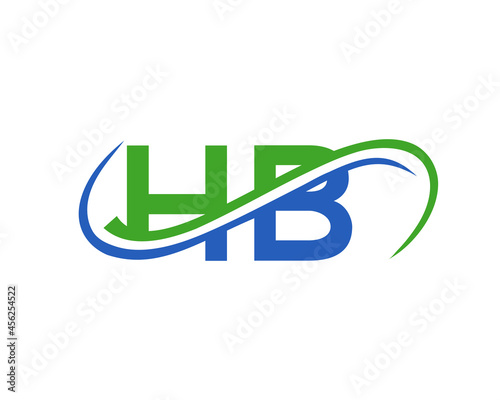 HB Letter Linked Business Logo. HB Logo Design. HB logo Design for Financial, Development, Investment, Real Estate And Management Company Vector Template