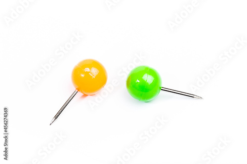 round colored pins isolated - Image
