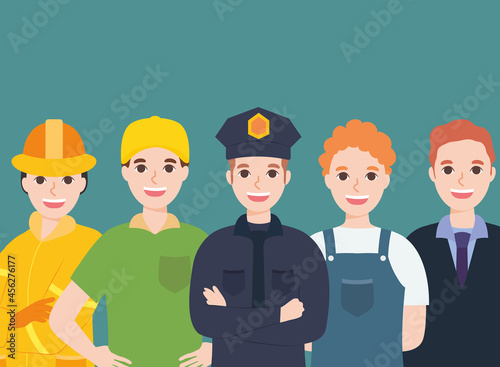 men professions illustration