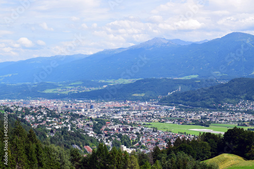 View on Innsbruck from a nearby mountain