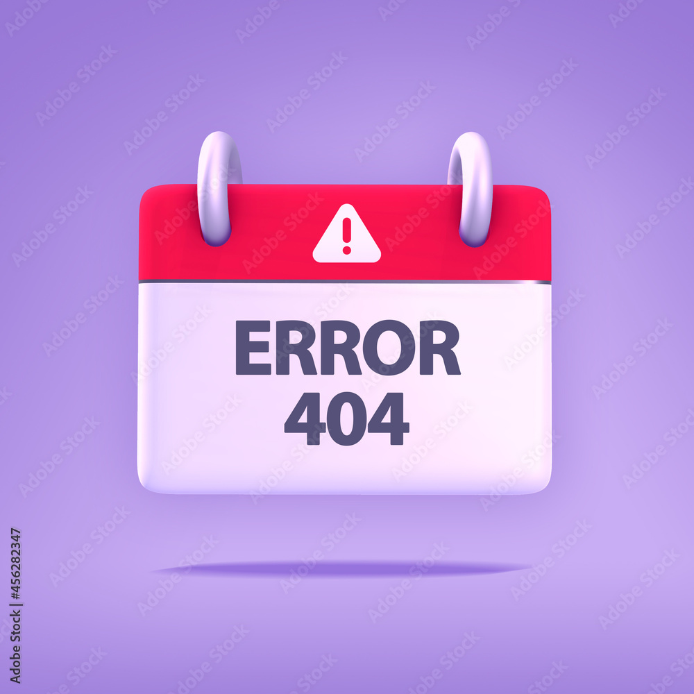 3D Calendar Wallpaper - Warning Sign Error 404 3D Calendar Wallpaper - Warning Sign Error 404