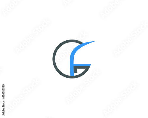 creative letter GF logo design vector template