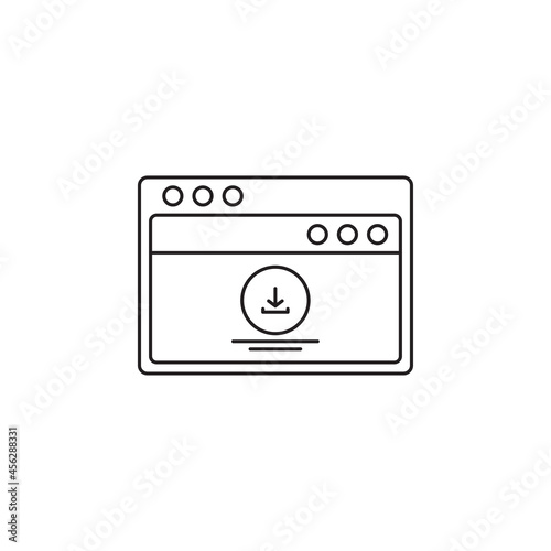 download ux wireframe icon outline vector