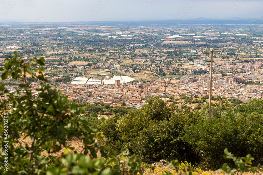 



Panoramic Spots of the City from above in Comiso, Province of Ragusa, Ita
