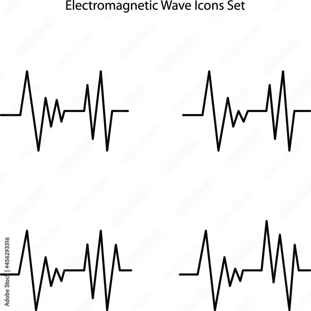 Flat illustration of radiation wave device vector icon isolated on white background
