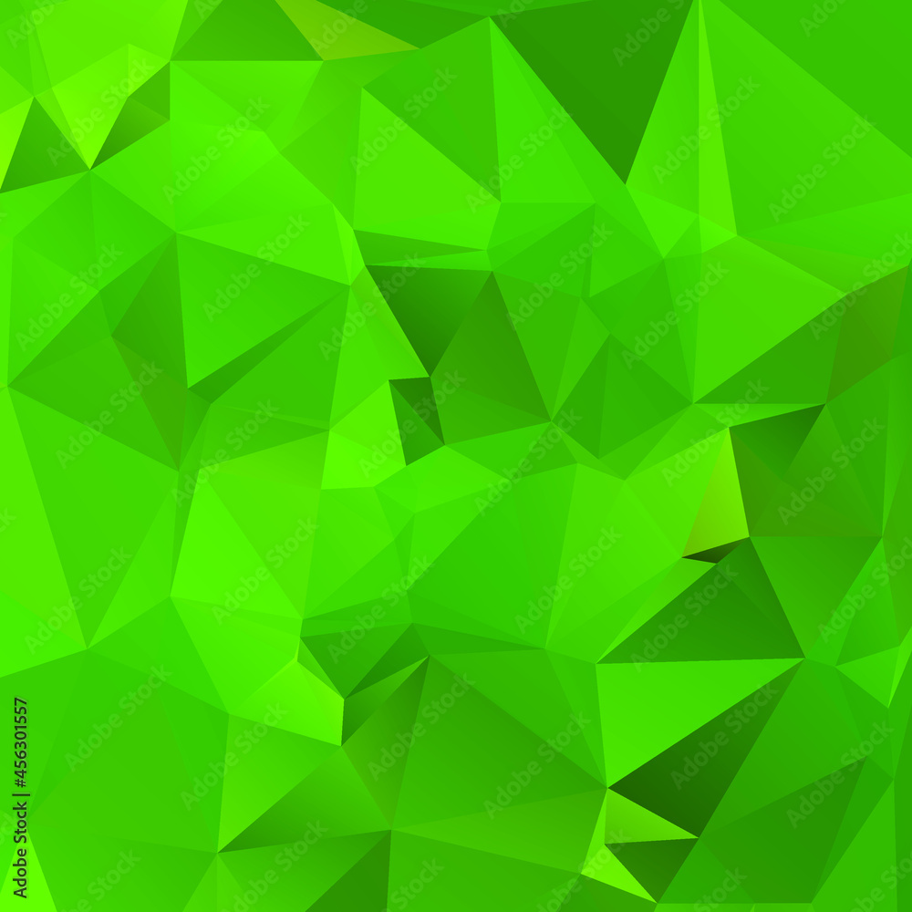 Abstract Green Color Polygon Background Design, Abstract Geometric Origami Style With Gradient Abstract Green Color Polygon Background Design, Abstract Geometric Origami Style With Gradient