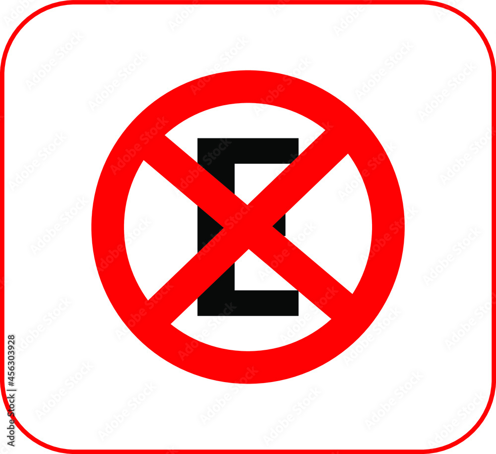 Traffic sign prohibited stop and park, park allowed, brazilian signaling standard Traffic sign prohibited stop and park, park allowed, brazilian signaling standard