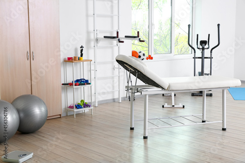 Workplace of physiotherapist in rehabilitation center