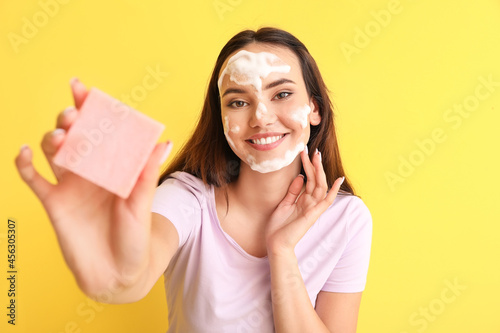 Beautiful young woman with ...