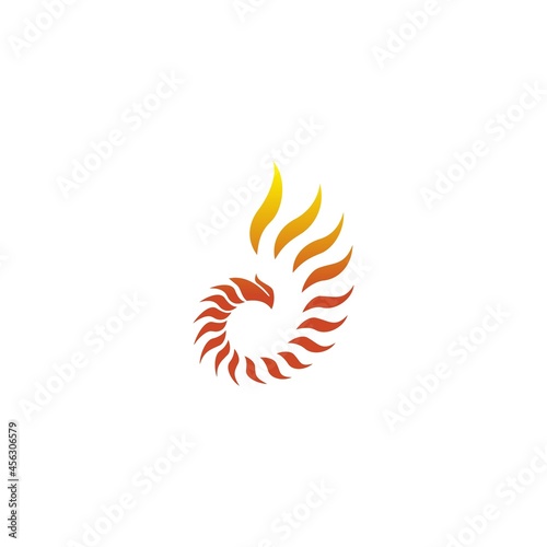 Modern Phoenix Logo Illustration vector design White background