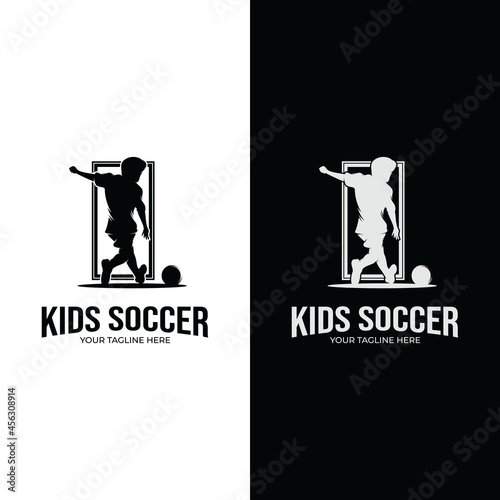 Kids soccer logo design inspiration