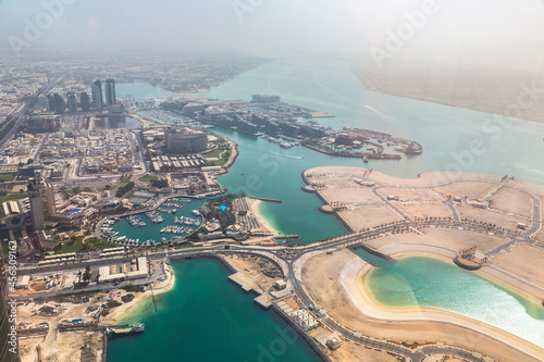 Aerial view of Abu Dhabi