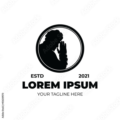 Slika na platnu Praying People Logo Design Inspiration