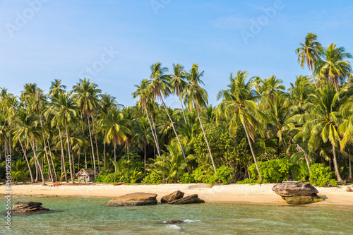 Tropical beach in a sunny day