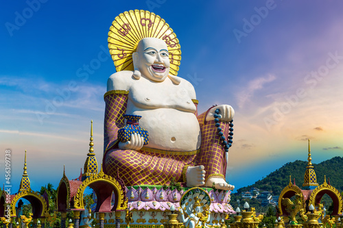 Giant happy buddha Samui photo