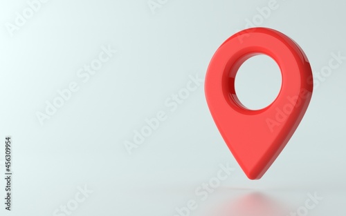 3d Illustration of pin point or location marker