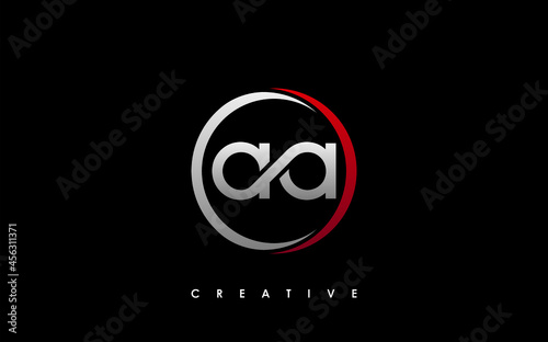 AA Letter Initial Logo Design Template Vector Illustration