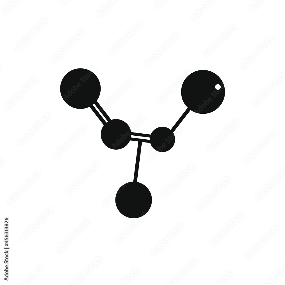 several small big black circles linked by lines several small big black circles linked by lines
