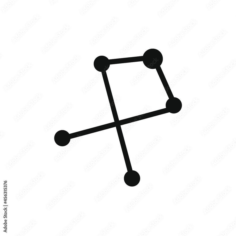 some small circles attached to the outline of the arrow some small circles attached to the outline of the arrow