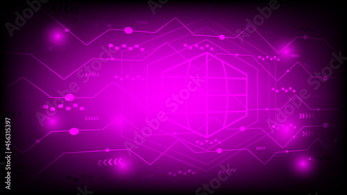 Background vector illustration on a puple background. Template for a banner or landing page. 