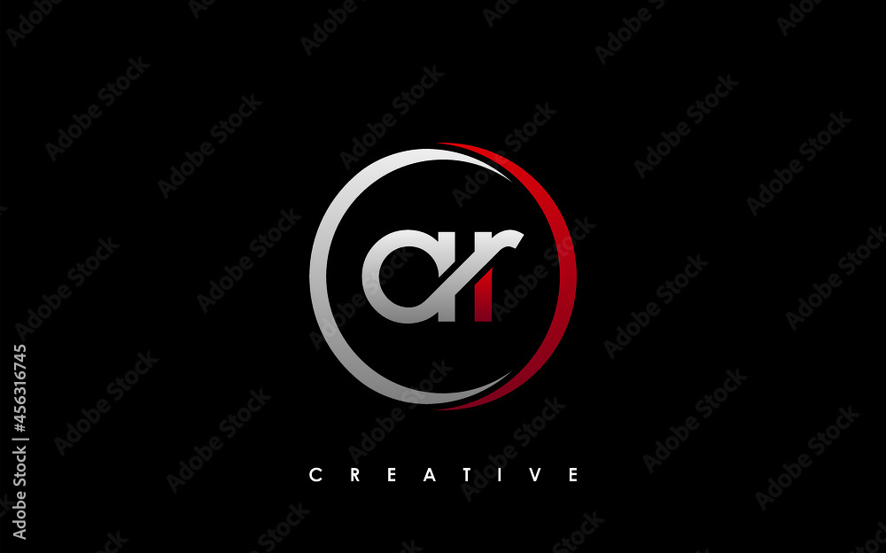 AR Letter Initial Logo Design Template Vector Illustration AR Letter Initial Logo Design Template Vector Illustration