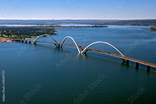 Ponte JK e Lago Paranoa. Brasilia photo