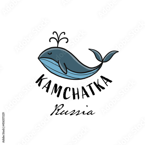 Kamchatka, Russian Far East. Sketch for your design