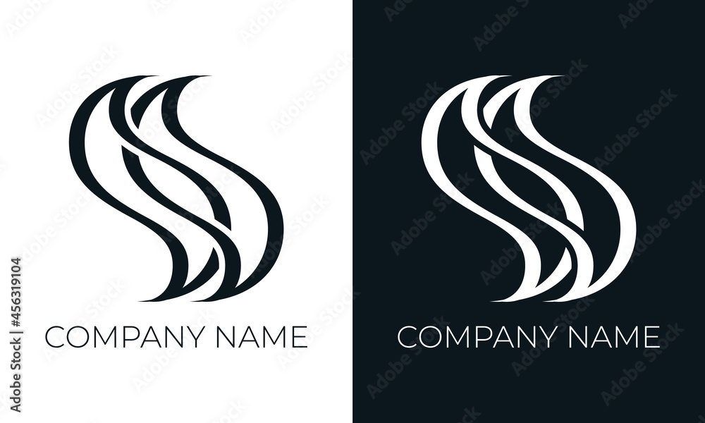 Obraz premium Initial letter s logo vector design template. Creative modern trendy s typography and black colors.