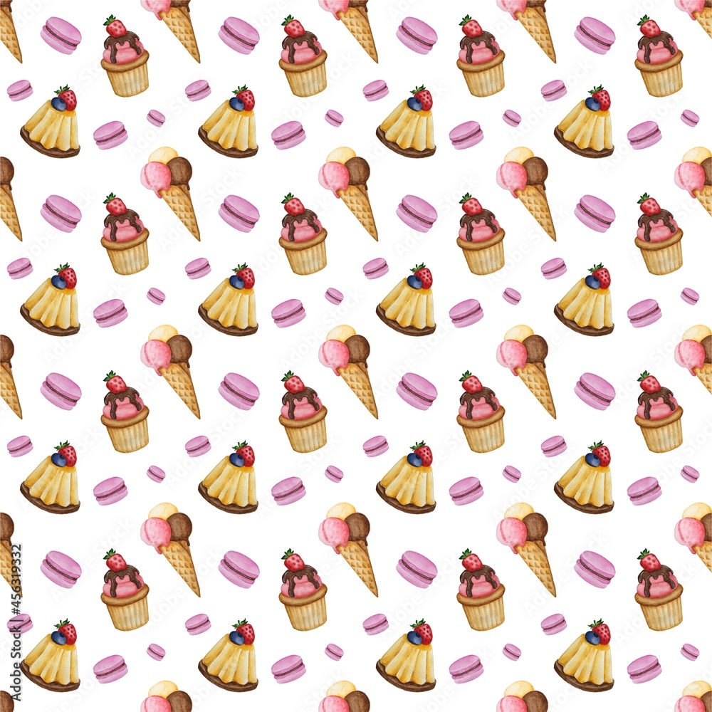 seamless pattern with ice cream seamless pattern with ice cream