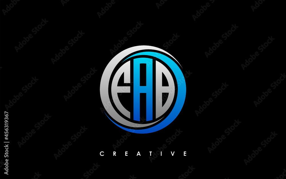 FAB Letter Initial Logo Design Template Vector Illustration FAB Letter Initial Logo Design Template Vector Illustration
