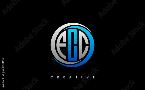 FCC Letter Initial Logo Design Template Vector Illustration