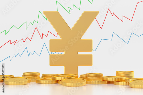 3d rendering finance concept picture