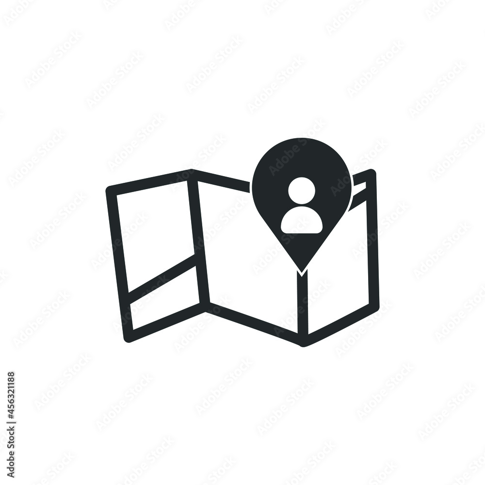 User gps vector icon illustration sign User gps vector icon illustration sign
