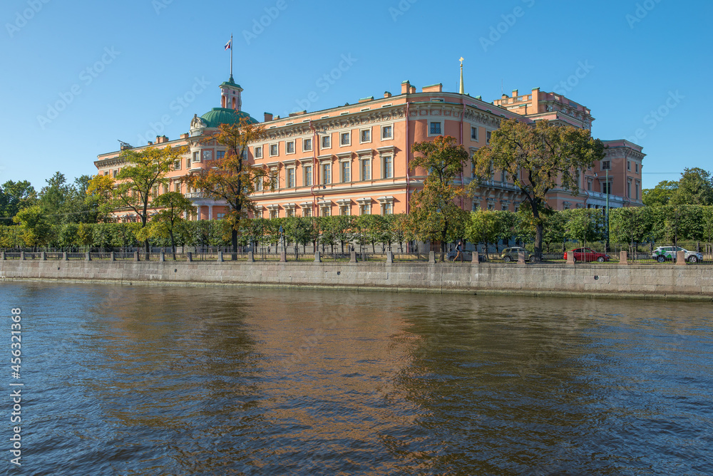 View of the Engineering Castle on a sunny September day. St. Petersburg