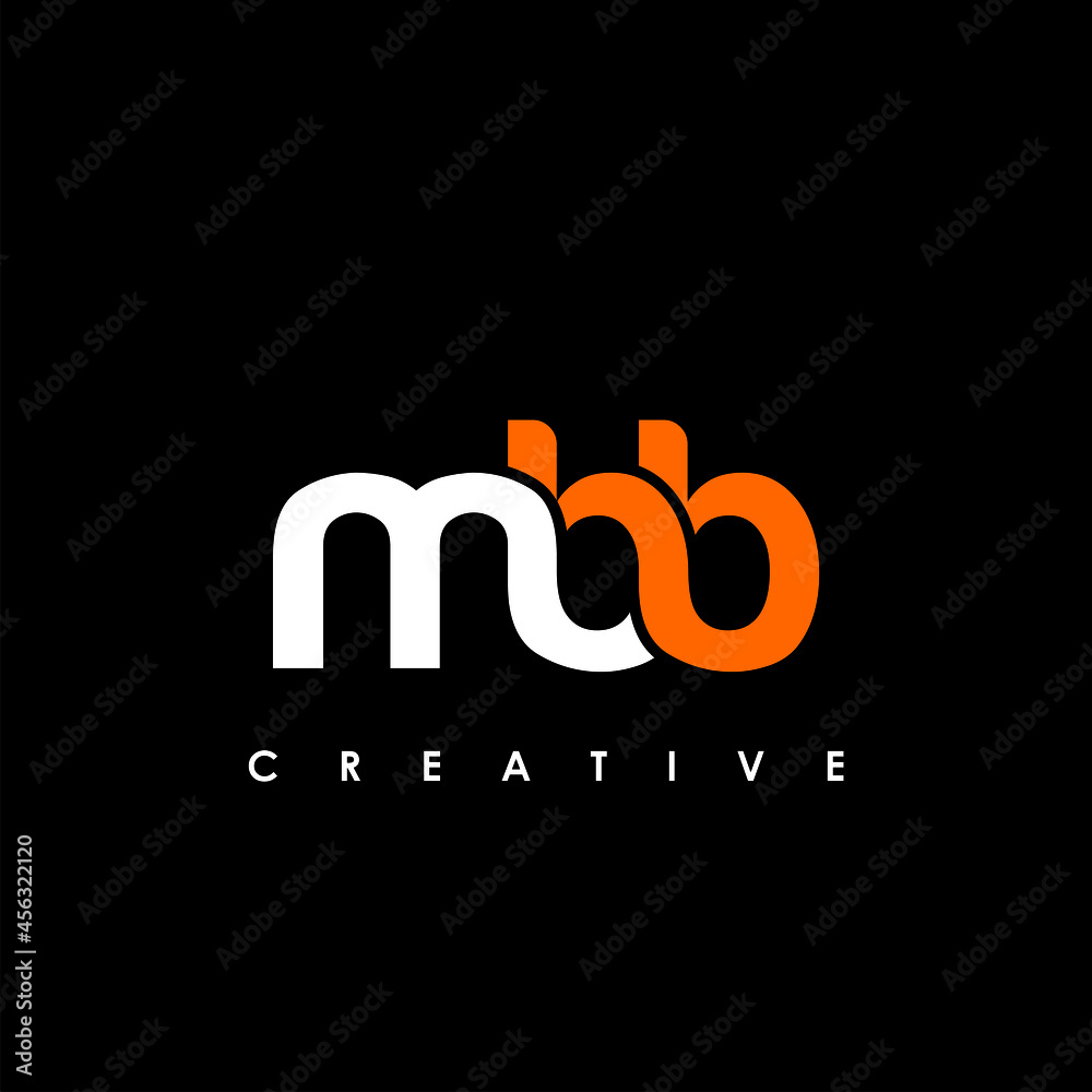 MBB Letter Initial Logo Design Template Vector Illustration Stock 