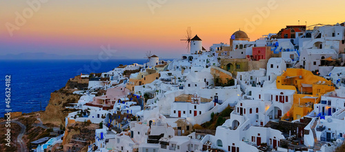 View of Oia in the morning