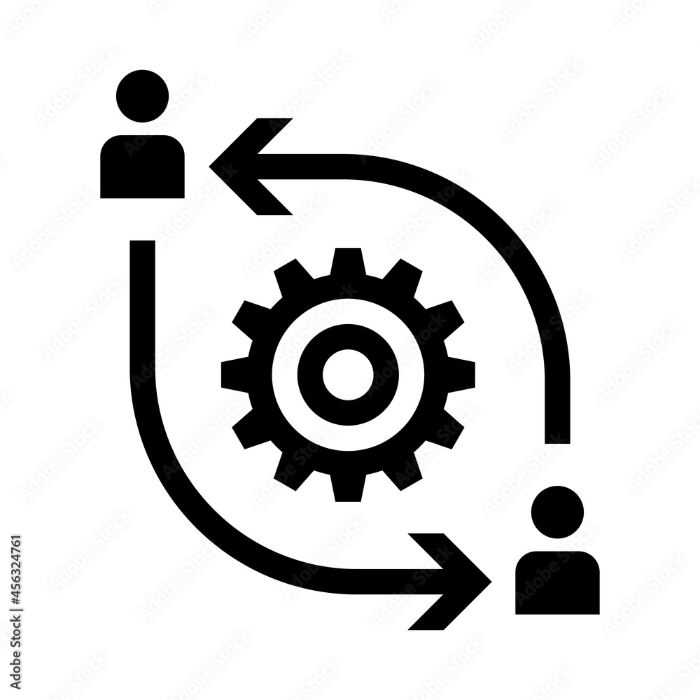 Collaborate interact communication join icon Collaborate interact communication join icon