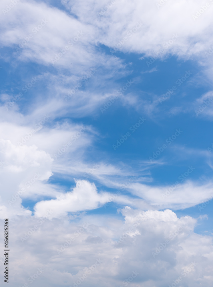 Panoramic view of clear blue sky and clouds, clouds with background. Panoramic view of clear blue sky and clouds, clouds with background.