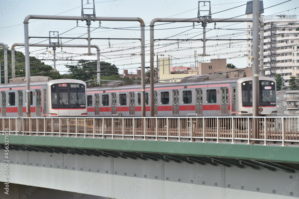 The view of Railway in Tokyo