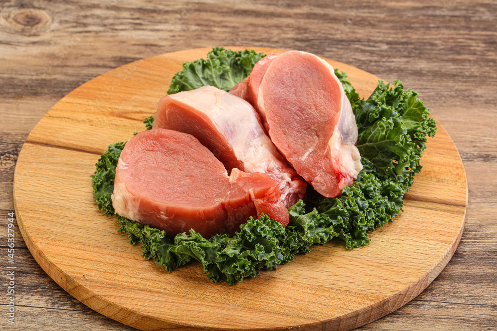 Fresh raw pork tenderloin for roast Fresh raw pork tenderloin for roast