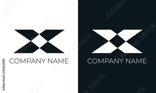 Initial letter x logo vector design template. Creative modern trendy x typography and black colors.