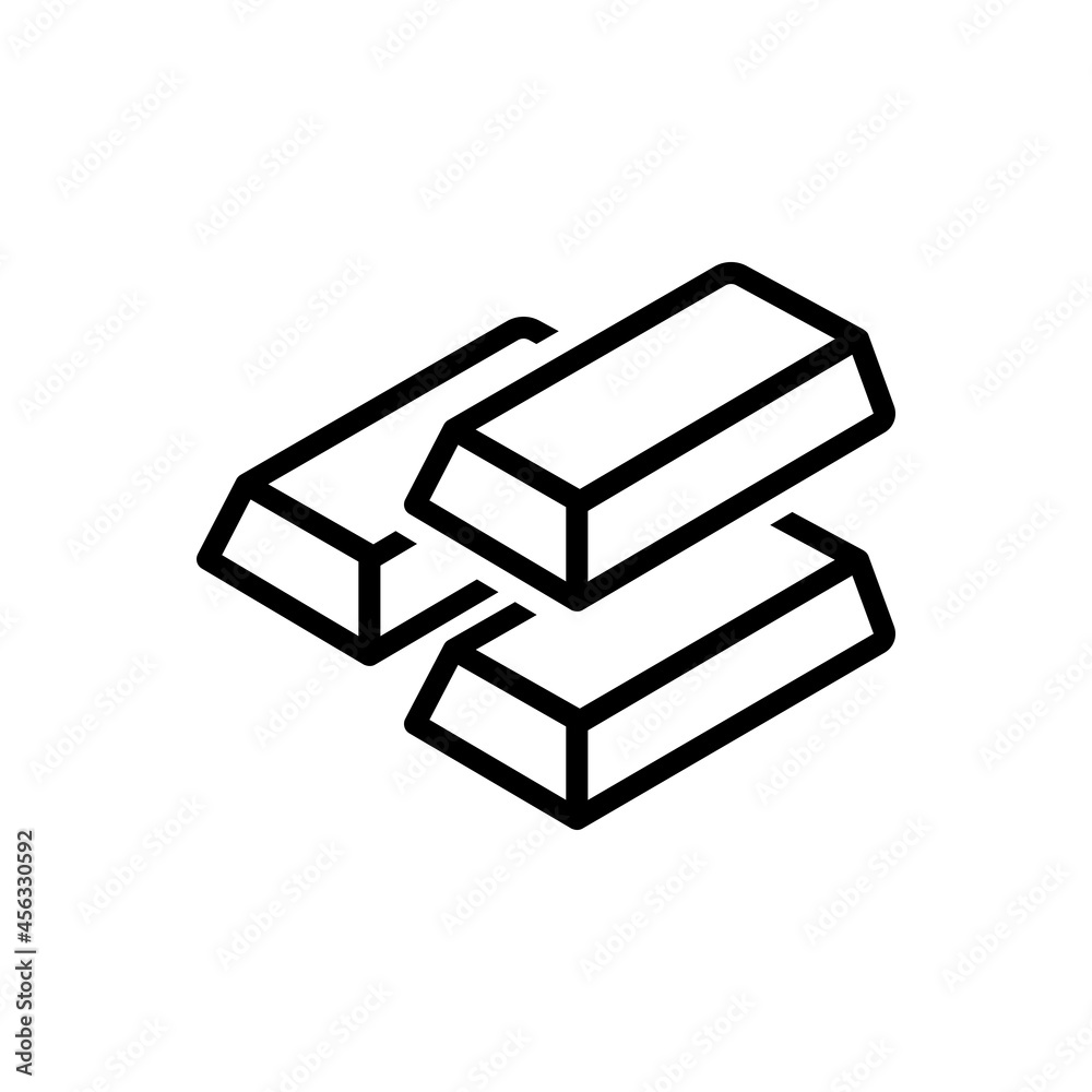 Black line icon for platinum Black line icon for platinum