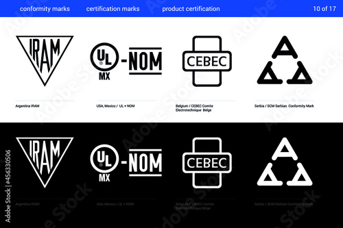 Certification Marks. Conformity mark and symbols. Wireless Communication. Electromagnetic Compatibility photo