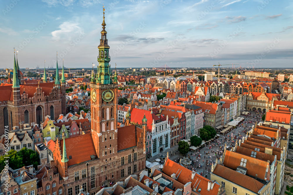 Old town of Gdańsk, Poland.	 - obrazy, fototapety, plakaty 