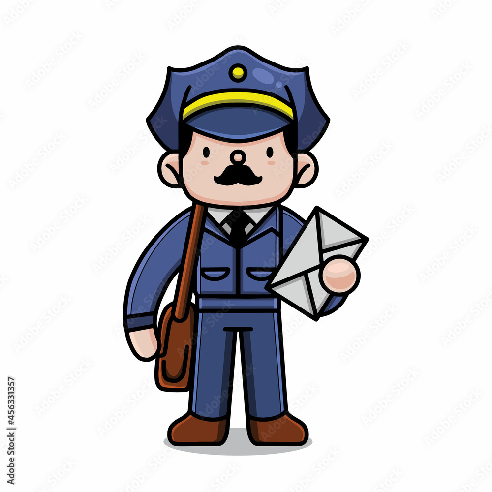 Cute Postman Vector